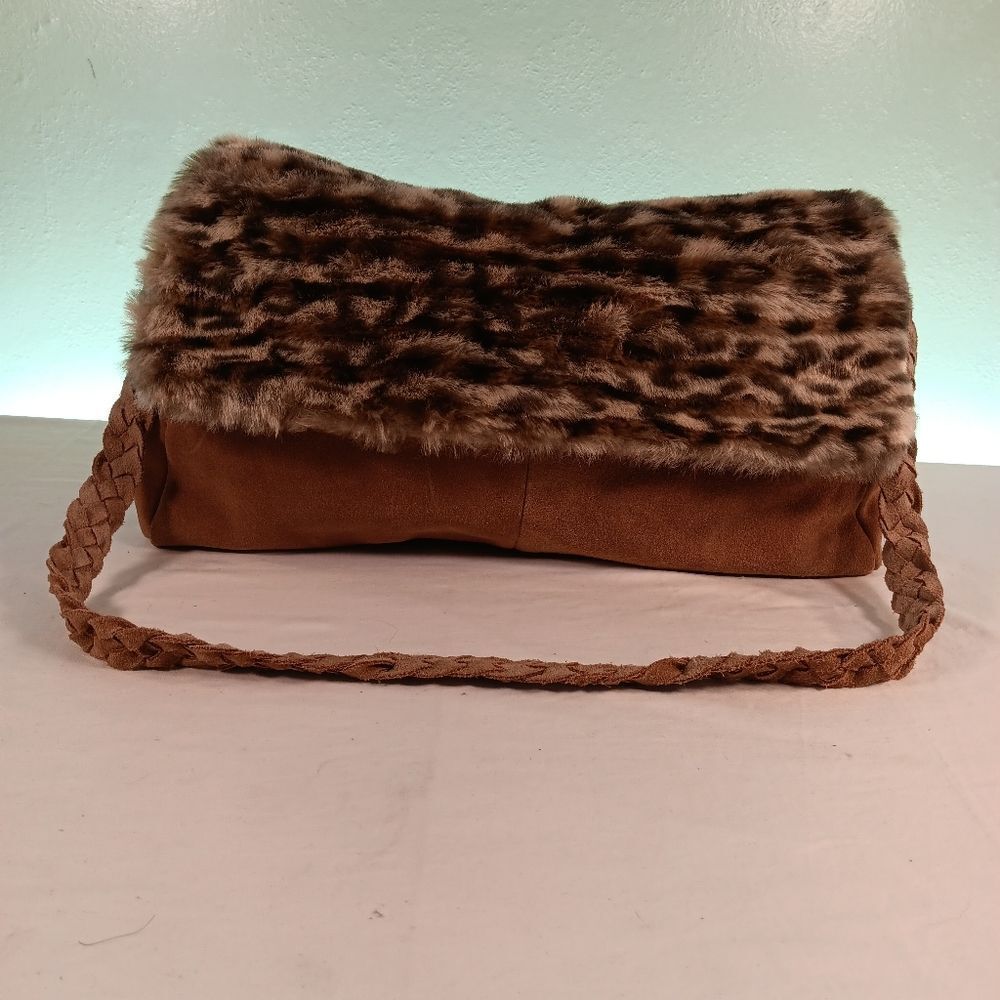 Dennis basso suede shoulder bag